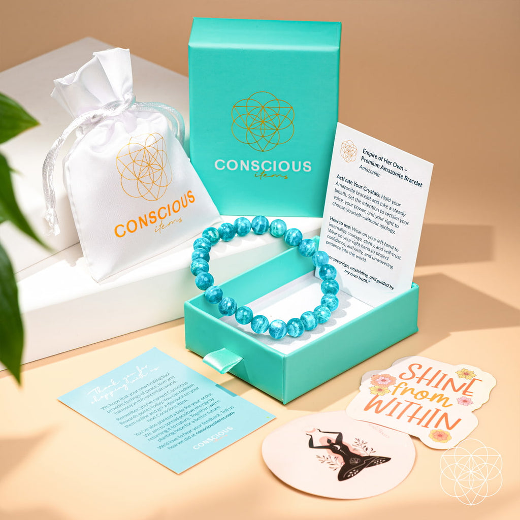Empire of Her Own – Premium Blue Amazonite Bracelet - The misfit market