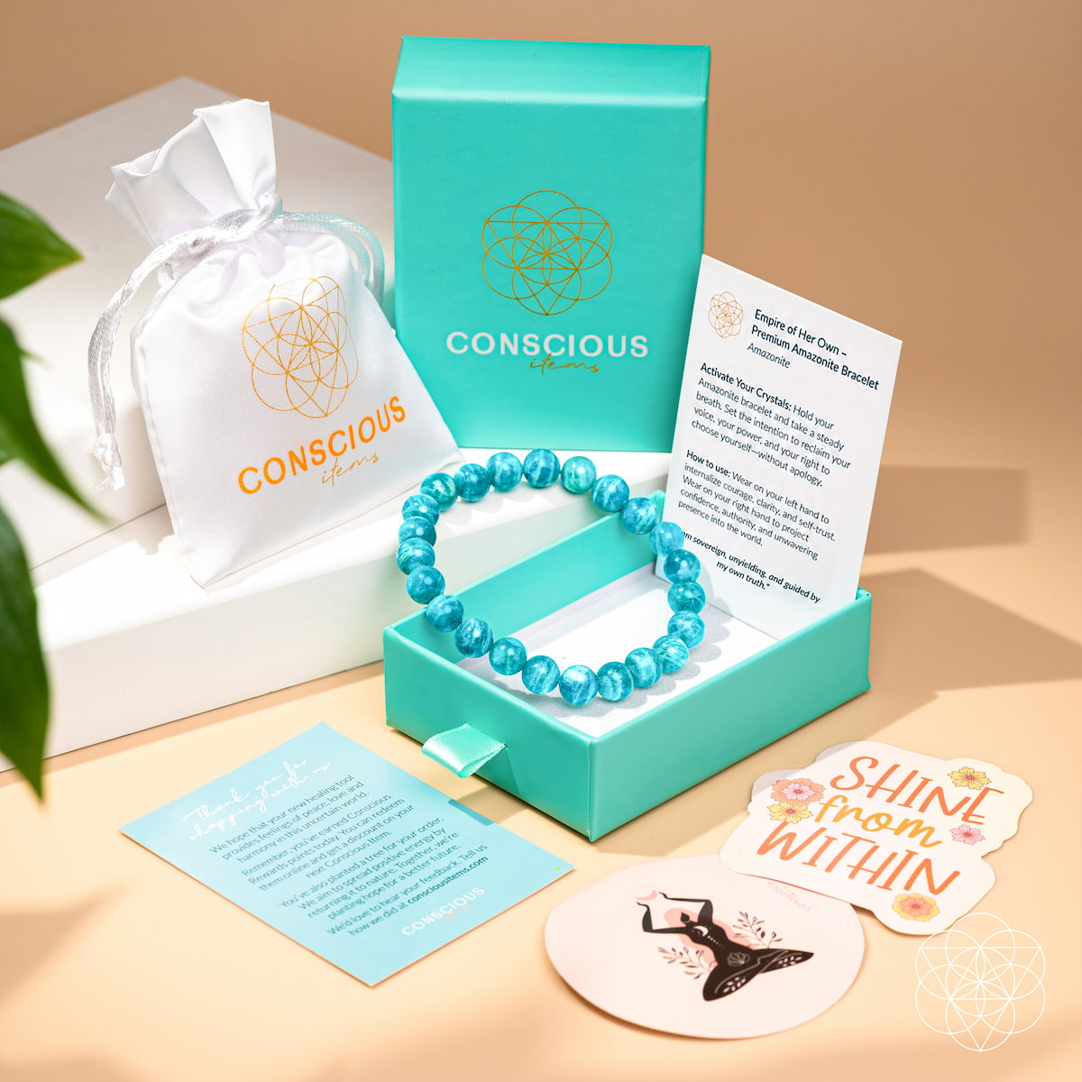 Empire of Her Own – Premium Blue Amazonite Bracelet - The misfit market
