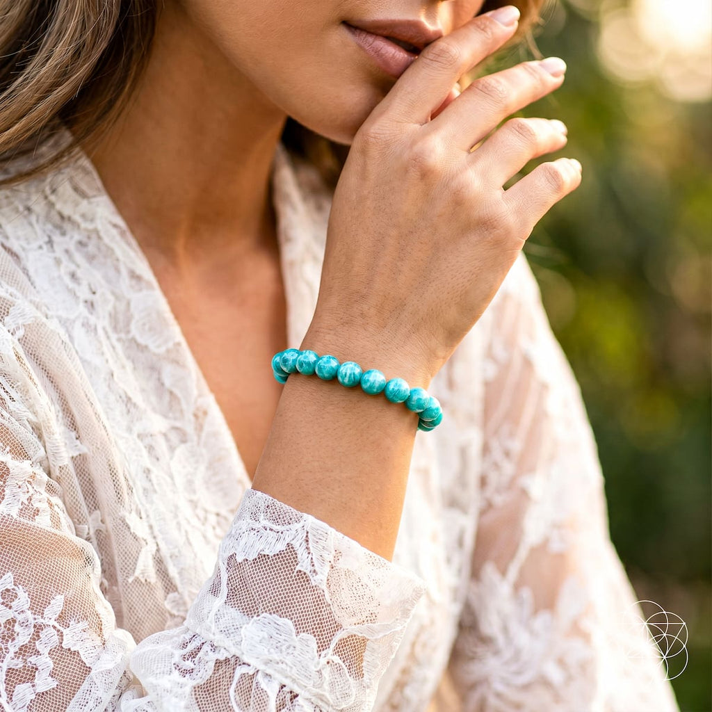 Empire of Her Own – Premium Blue Amazonite Bracelet - The misfit market