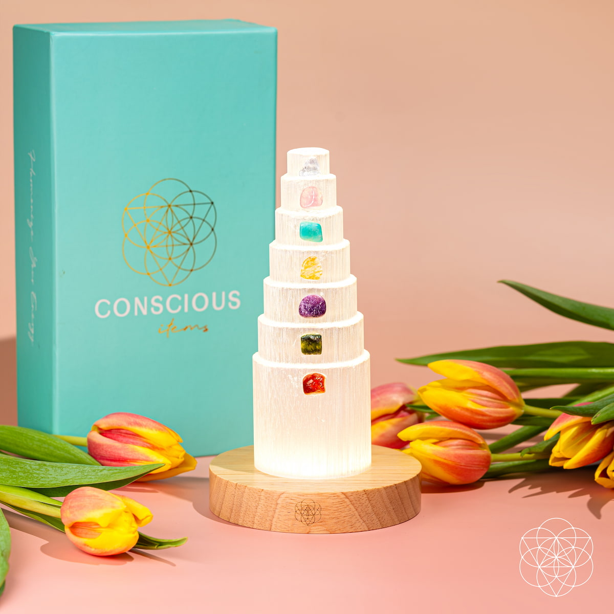 The Stress Shield Lamp - 7 Stones of Healing - The misfit market