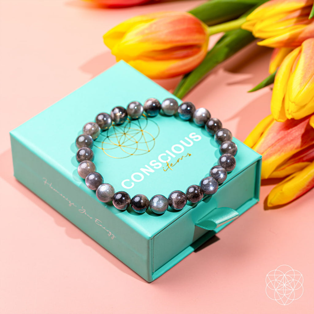 The Empath’s Cord Cutter – Black Moonstone Bracelet - The misfit market