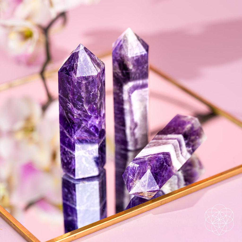 Cycle Breaker - Chevron Amethyst Point of Transformation - The misfit market