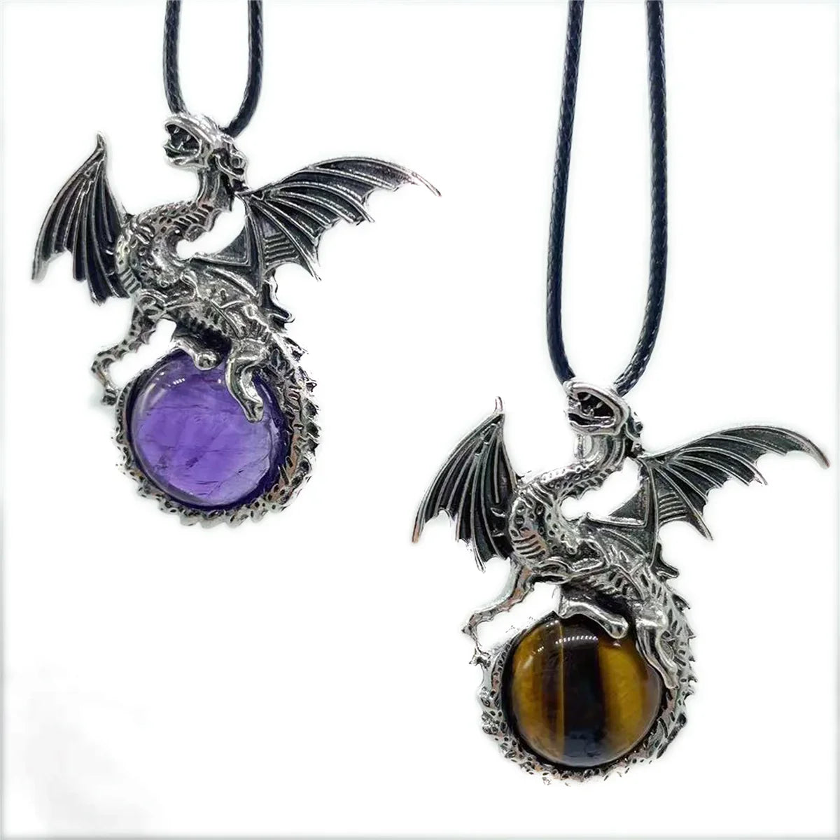 Crystal Dragon Necklace with Crystal Pendant | the misfit market - The misfit market