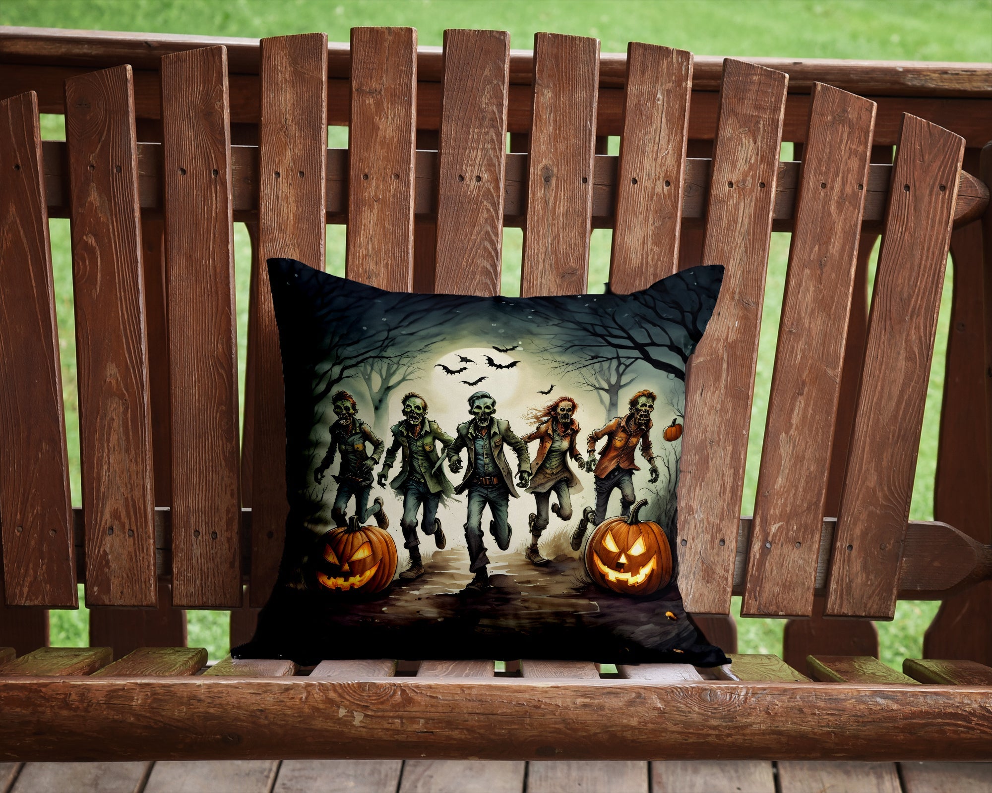 Zombies Spooky Halloween Throw Pillow - The misfit market