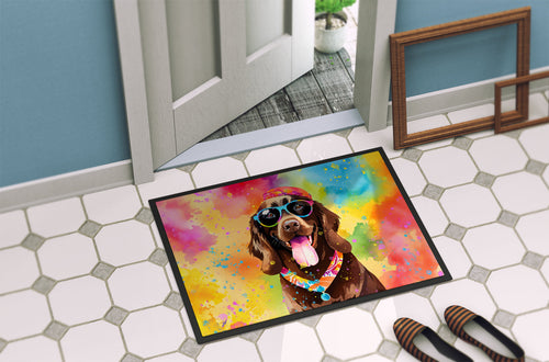 Chocolate Labrador Hippie Dawg Doormat - The misfit market