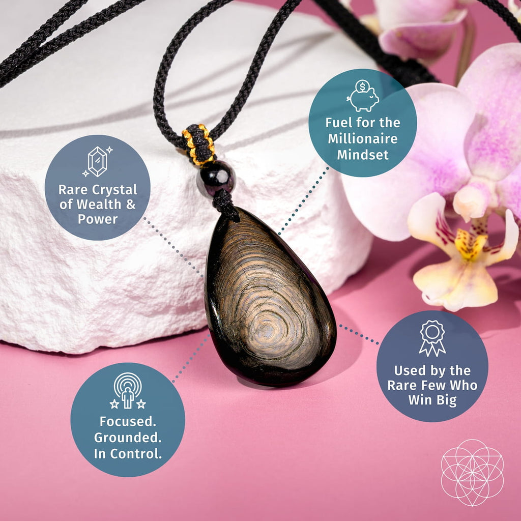 The ﻿Hypersthene Millionaire Manifestation Pendant - The misfit market