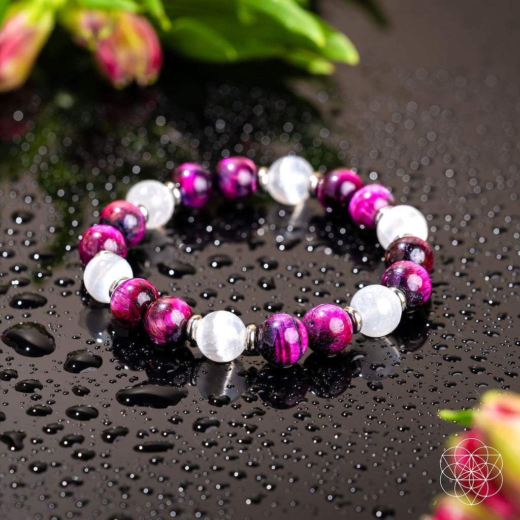 Shape Your Future – Pink Galaxy Tiger’s Eye Bracelet - The misfit market
