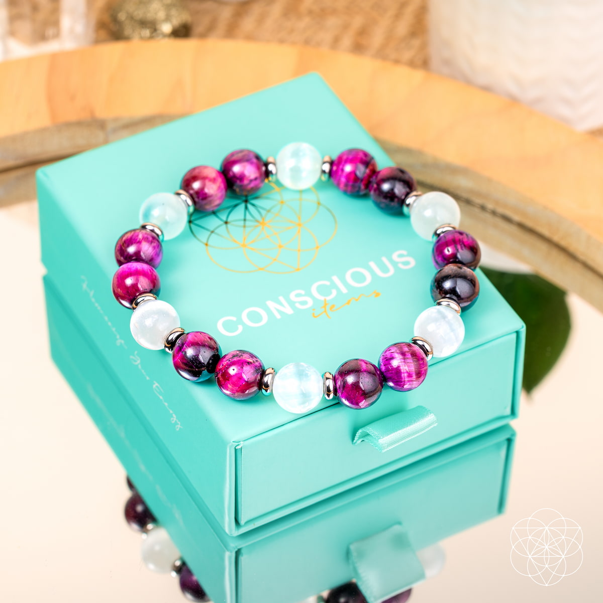 Shape Your Future – Pink Galaxy Tiger’s Eye Bracelet - The misfit market