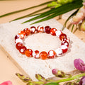 Feminine Force – Carnelian Orca Agate Bracelet - The misfit market