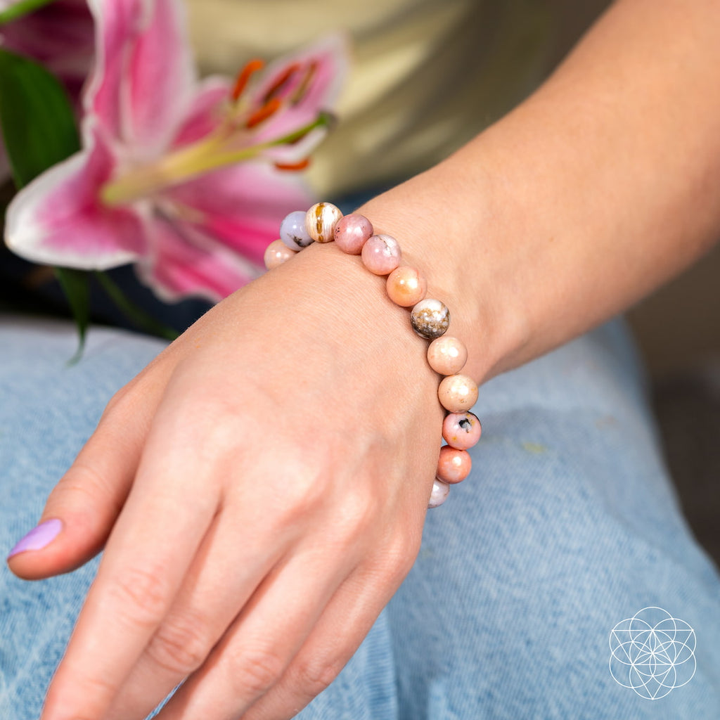 Repair My Heart - The Peruvian Pink Opal Bracelet - The misfit market