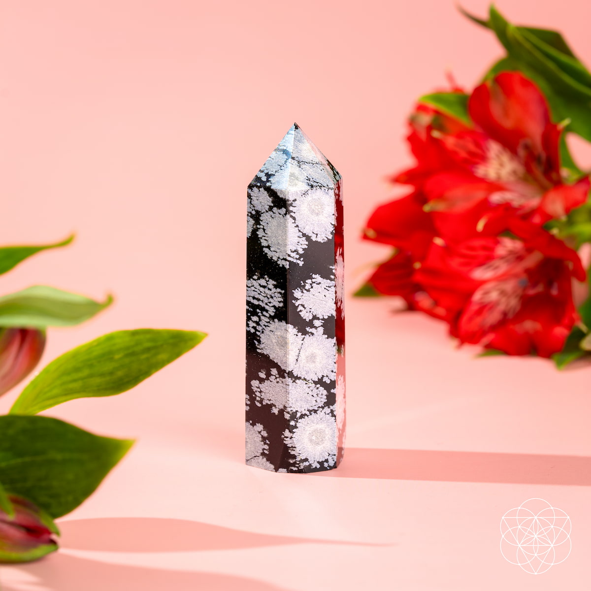 Spiritual Bodyguard - Snowflake Obsidian Point - The misfit market
