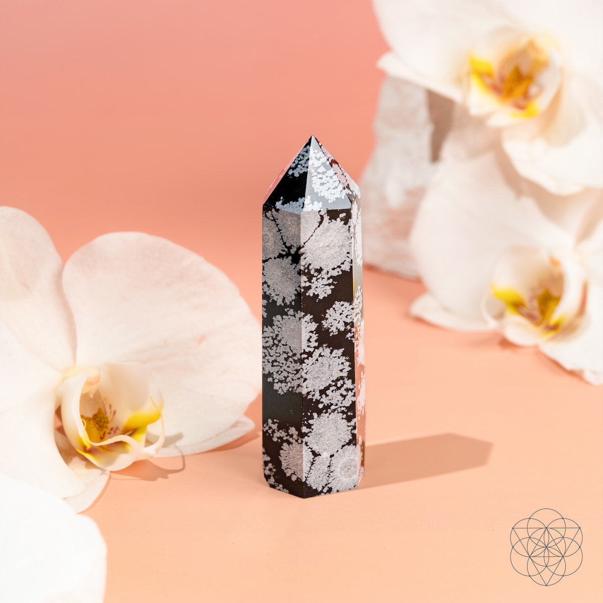 Spiritual Bodyguard - Snowflake Obsidian Point - The misfit market