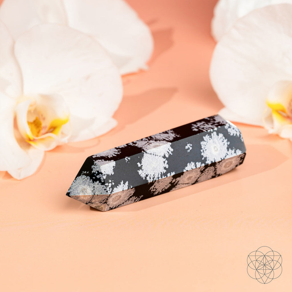 Spiritual Bodyguard - Snowflake Obsidian Point - The misfit market