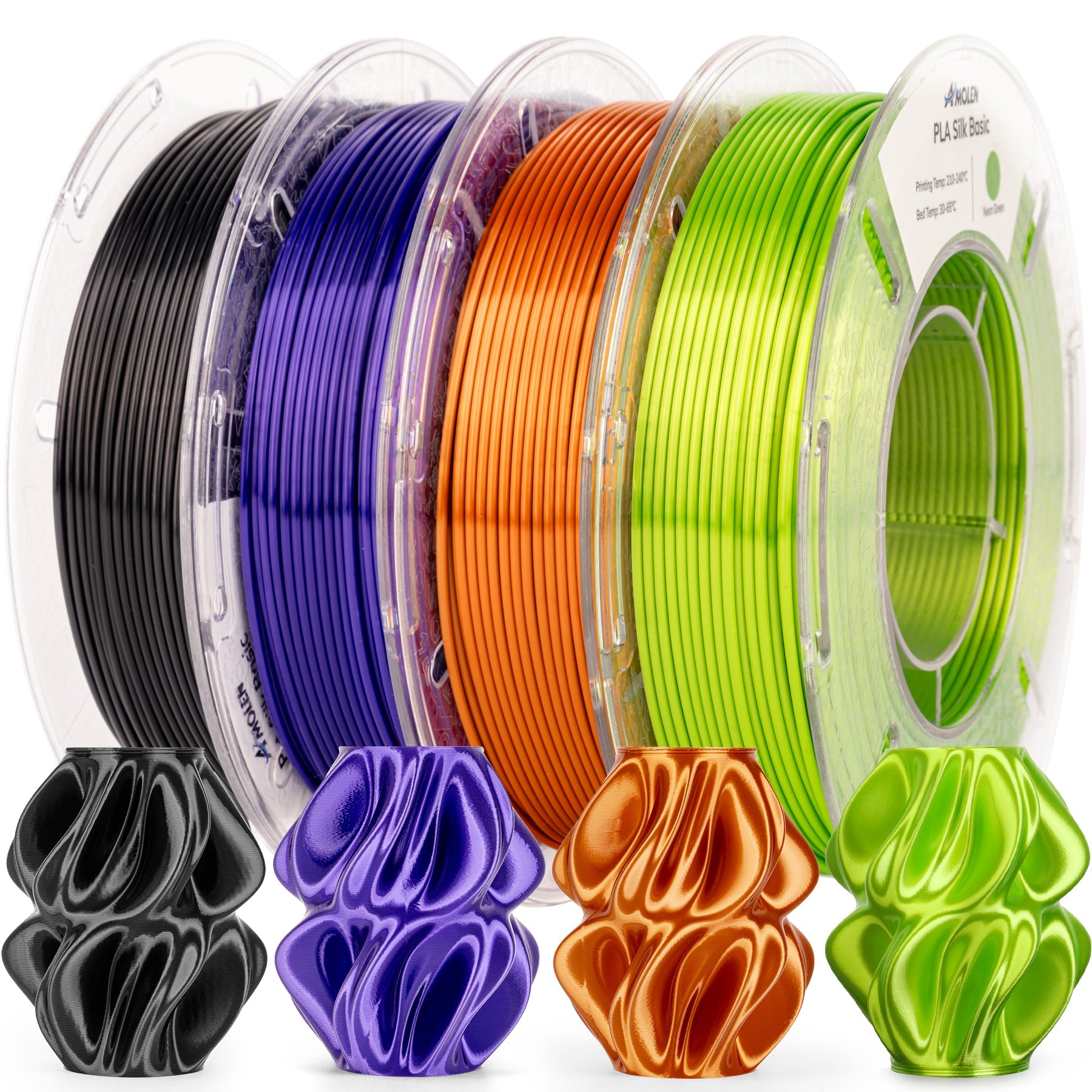 PLA Silk Basic Variety Pack (4x200g) - 1.75MM - The misfit market