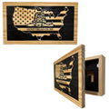Dont Tread On Me Secure Decorative Wall-Mounted Gun Cabinet (Union) - The misfit market