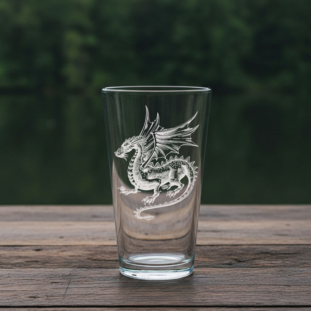 Dragon Laser Engraved Glasses - The misfit market