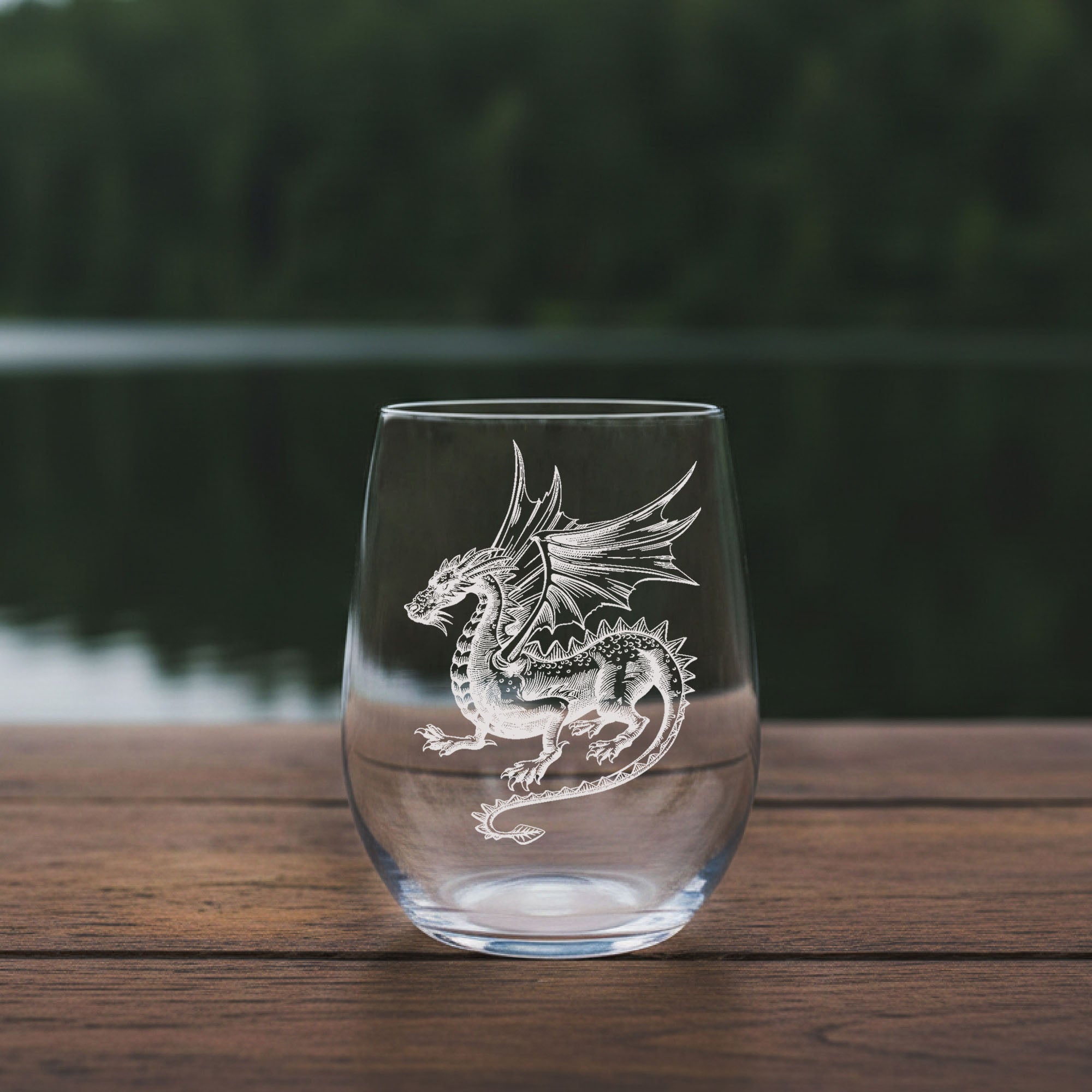 Dragon Laser Engraved Glasses - The misfit market
