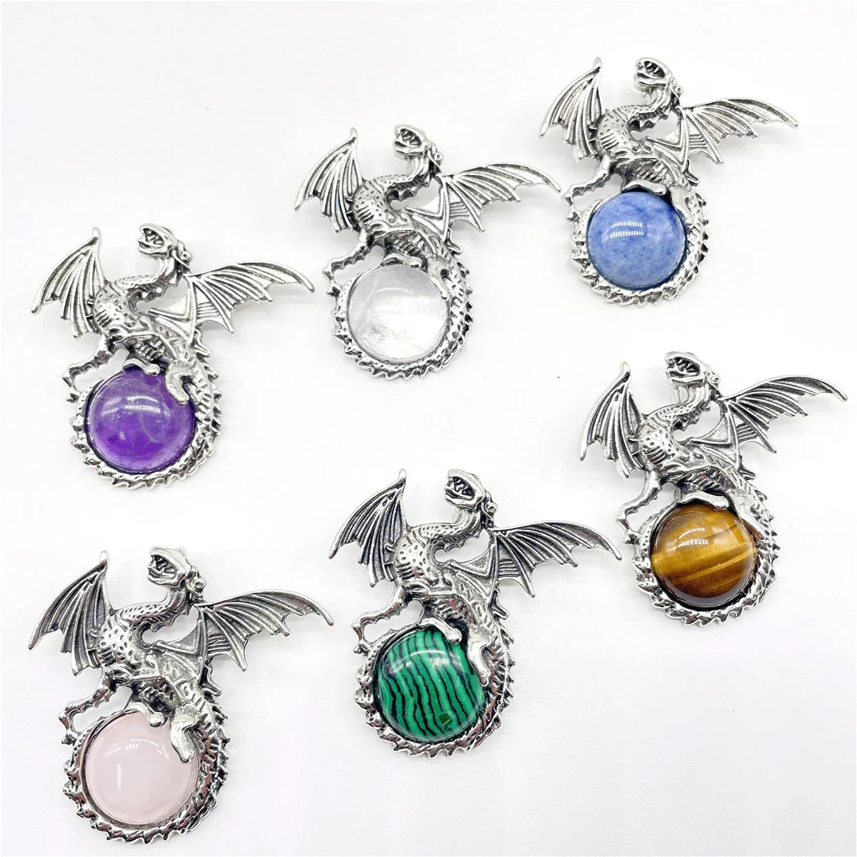Crystal Dragon Necklace with Crystal Pendant | the misfit market - The misfit market