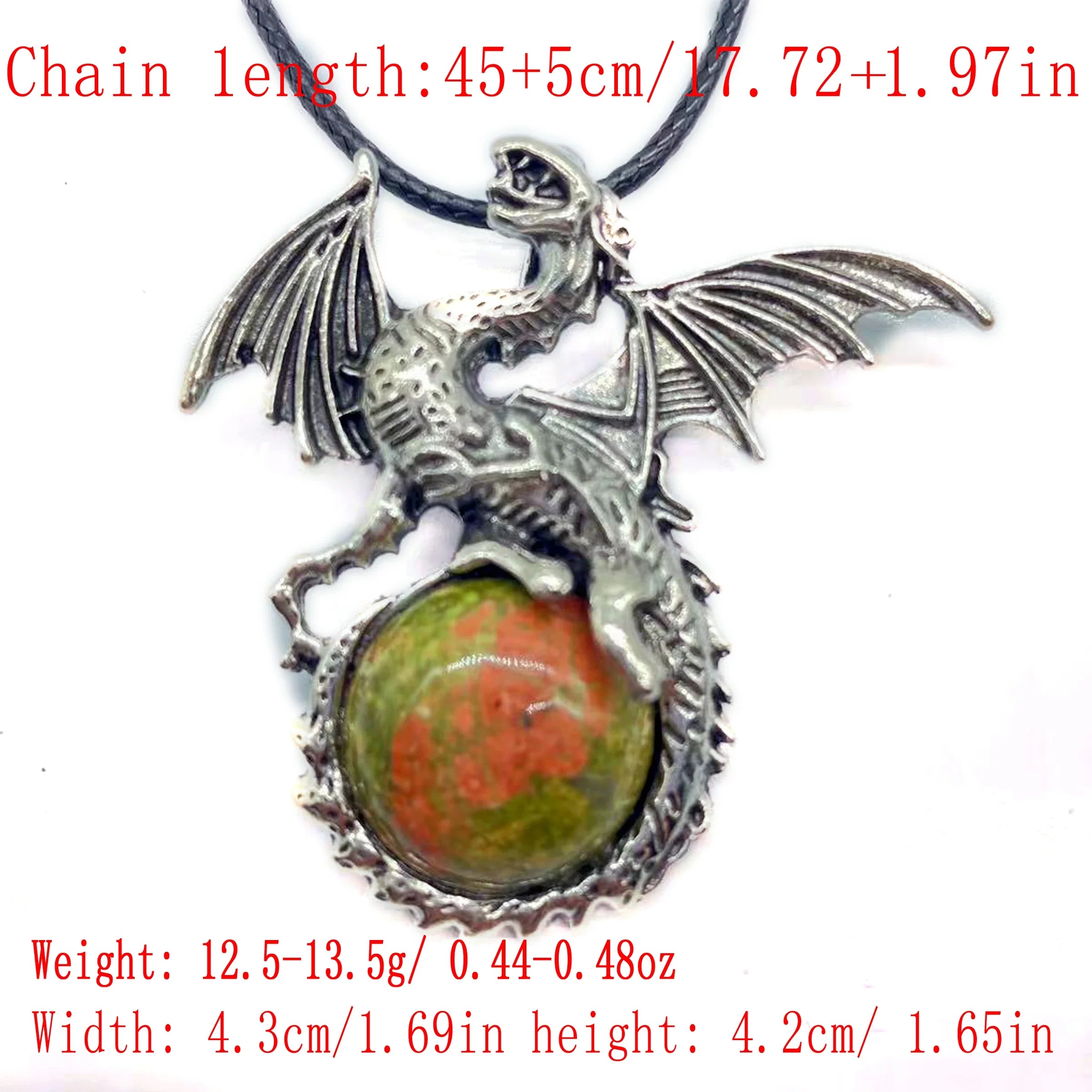 Crystal Dragon Necklace with Crystal Pendant | the misfit market - The misfit market