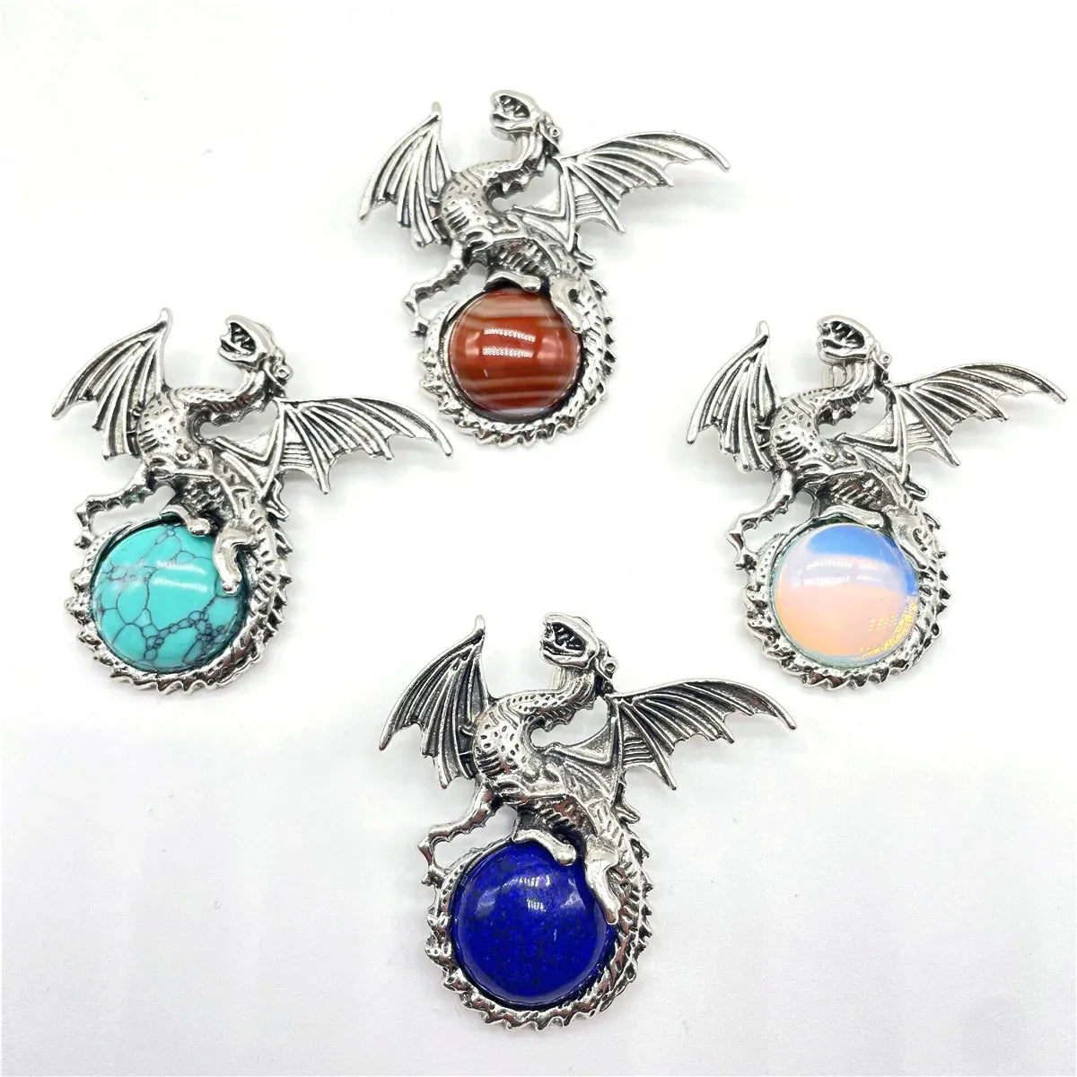 Crystal Dragon Necklace with Crystal Pendant | the misfit market - The misfit market