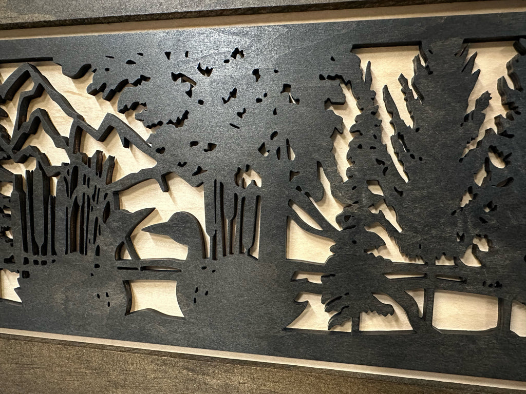 Wood Gun Cabinet Ducks On A Pond Wall Decoration - Hidden Gun Safe To Securely Store Your Gun In Plain Sight by Bellewood Designs - The misfit market