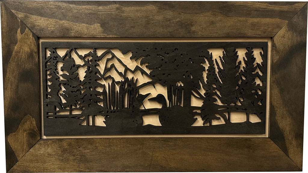 Wood Gun Cabinet Ducks On A Pond Wall Decoration - Hidden Gun Safe To Securely Store Your Gun In Plain Sight by Bellewood Designs - The misfit market