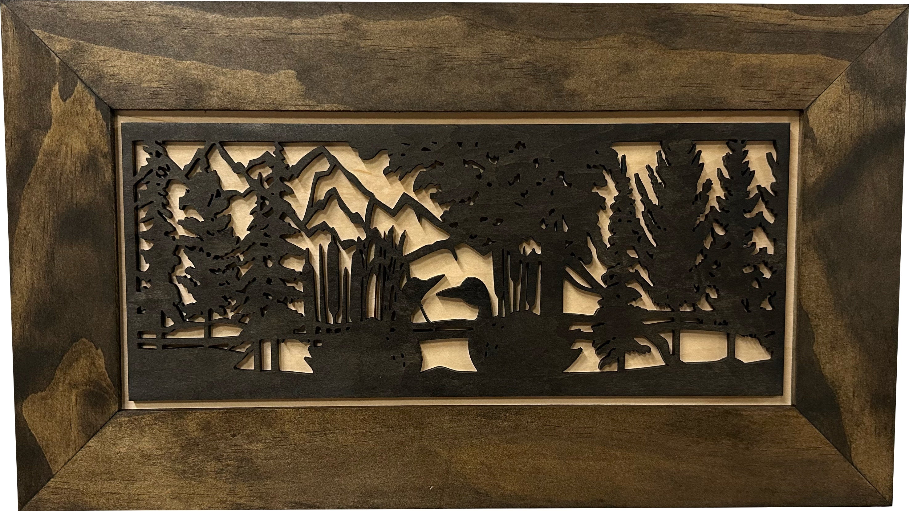 Wood Gun Cabinet Ducks On A Pond Wall Decoration - Hidden Gun Safe To Securely Store Your Gun In Plain Sight by Bellewood Designs - The misfit market