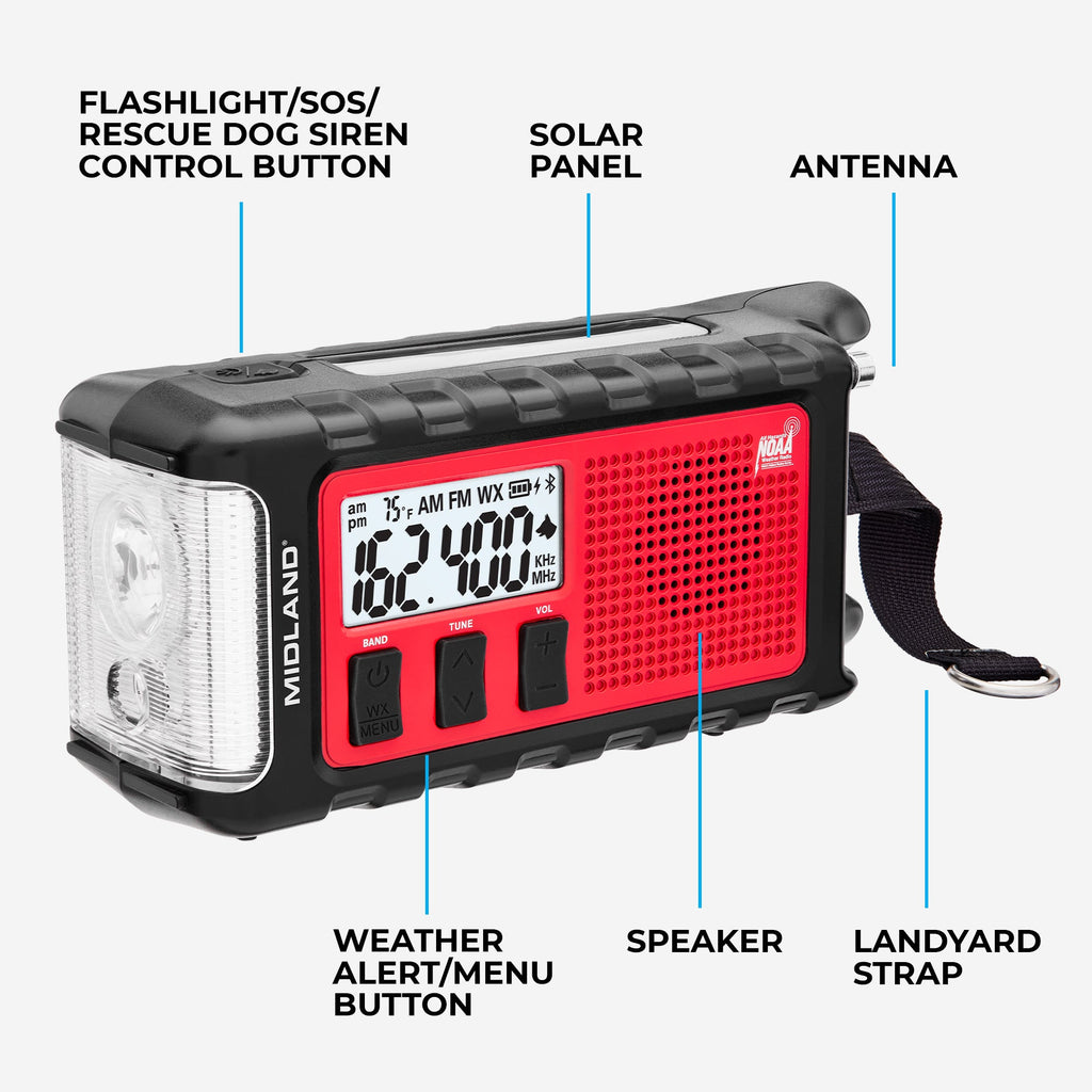 ER310PRO Portable Emergency Crank Radio with Power Bank