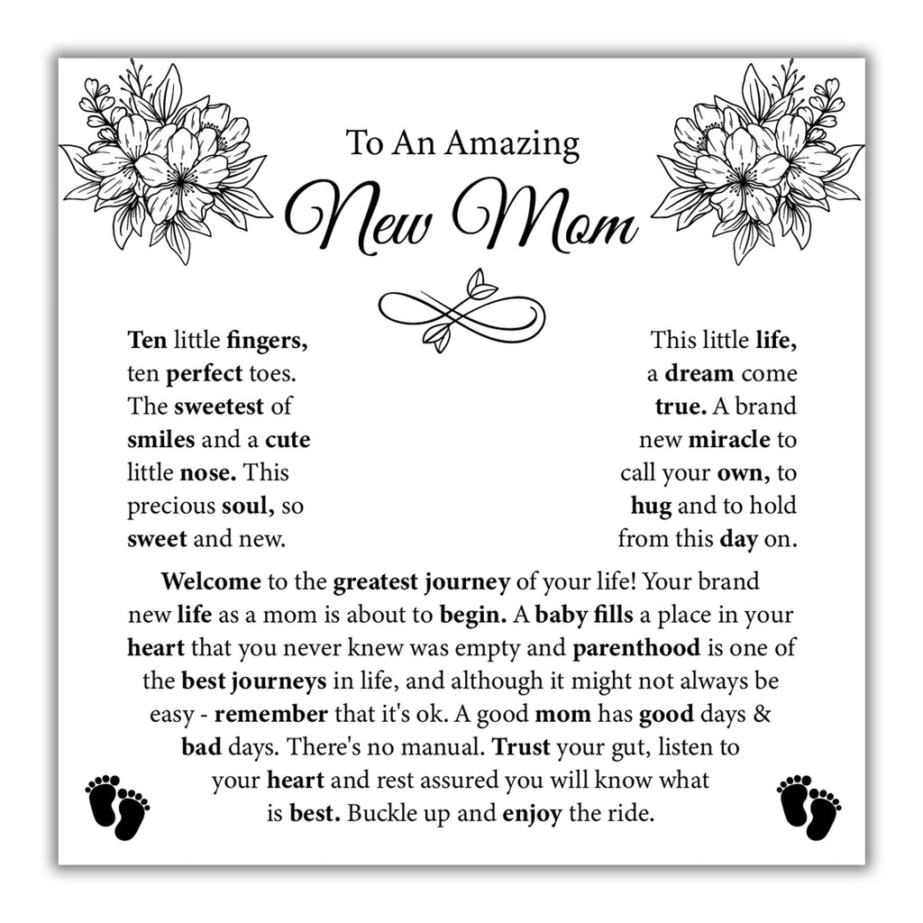 TRYNDI™ To My Amazing New Mom Floating Heart Necklace With Authentic Swarovski Crystals - The misfit market