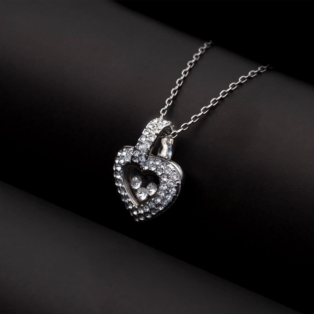TRYNDI™ To My Amazing New Mom Floating Heart Necklace With Authentic Swarovski Crystals - The misfit market