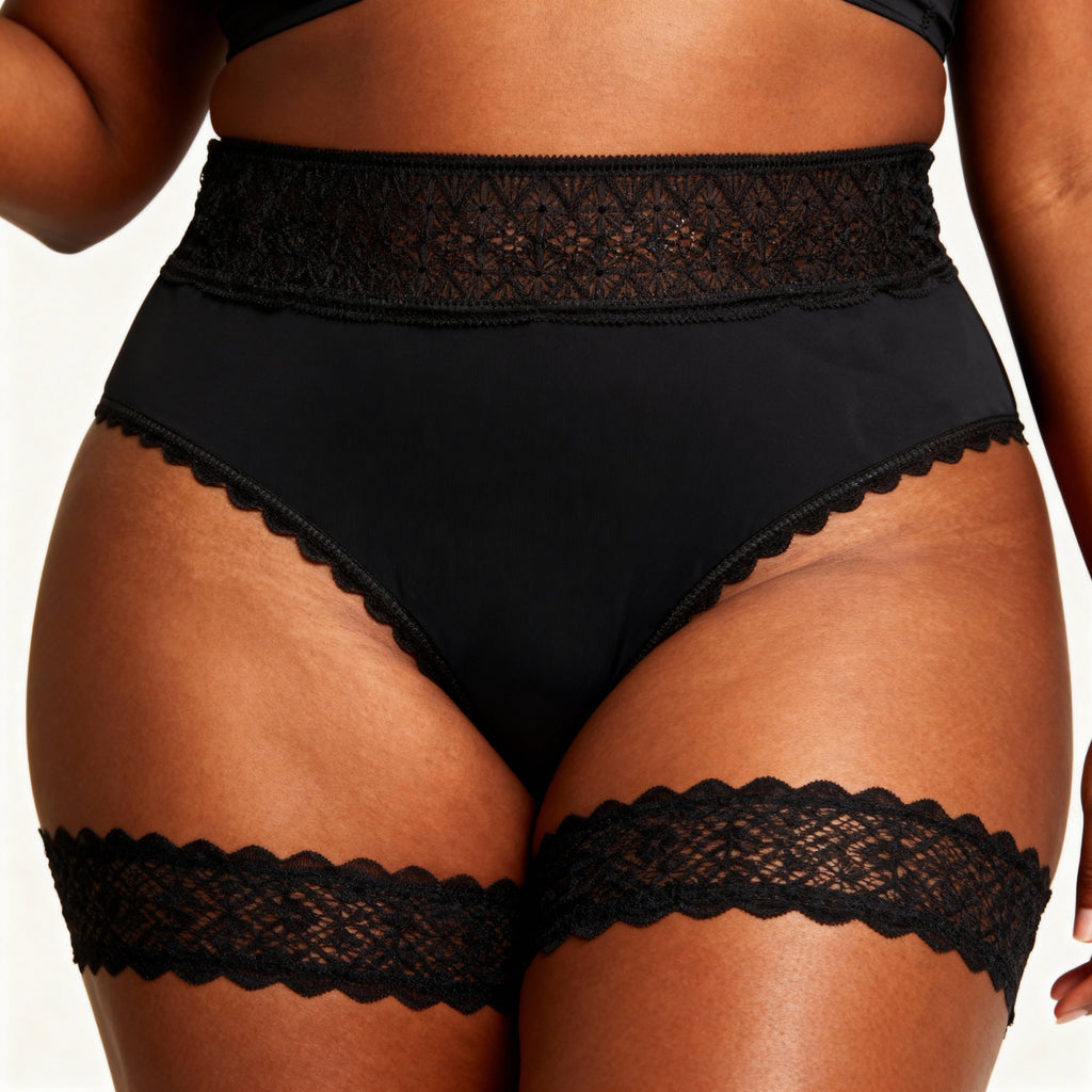 Alexis S Intimates Women’s Low-Rise Lace Control Brief Panty – Moisture-Wicking Comfort Fit
