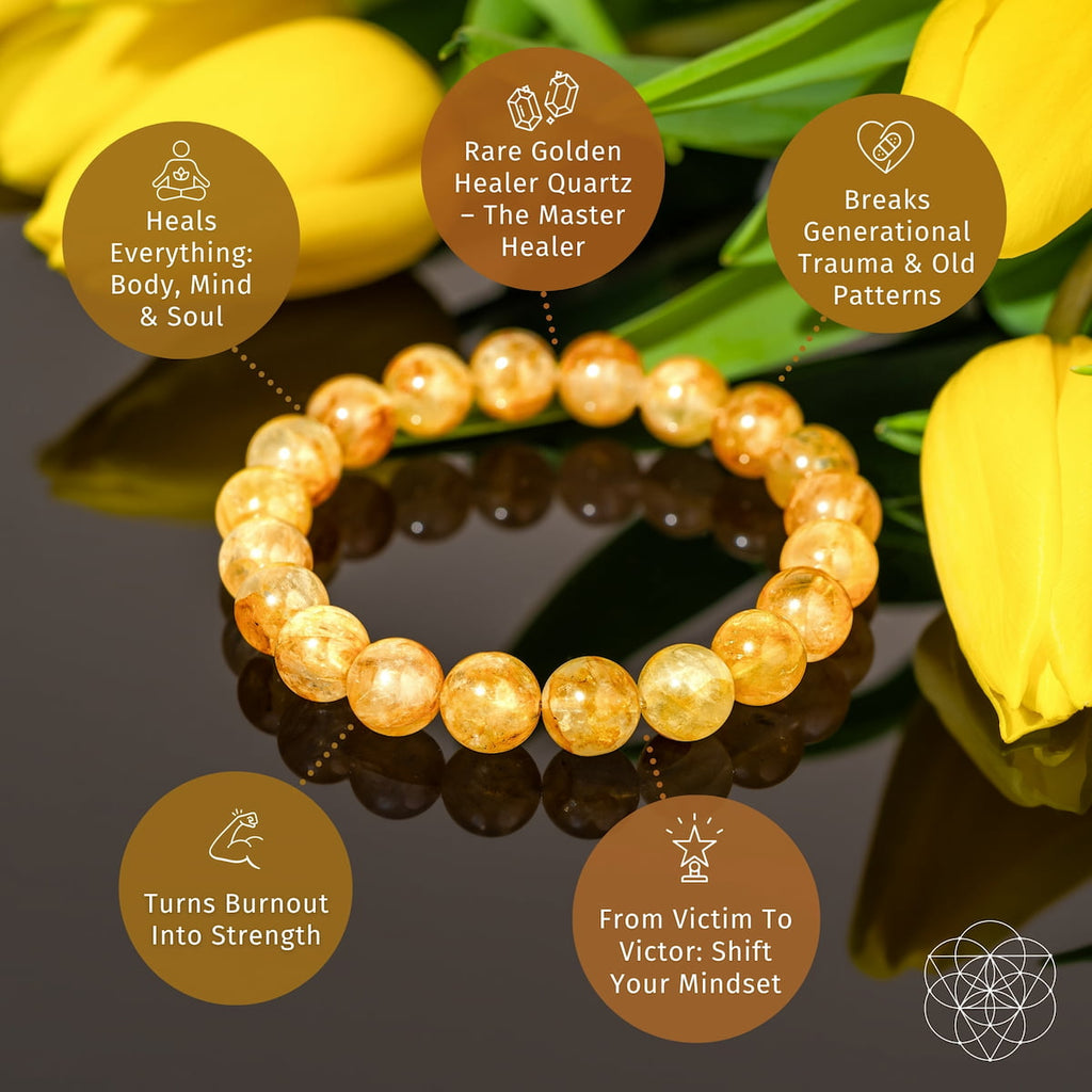 The Master Reset – Golden Healer Quartz Bracelet - The misfit market