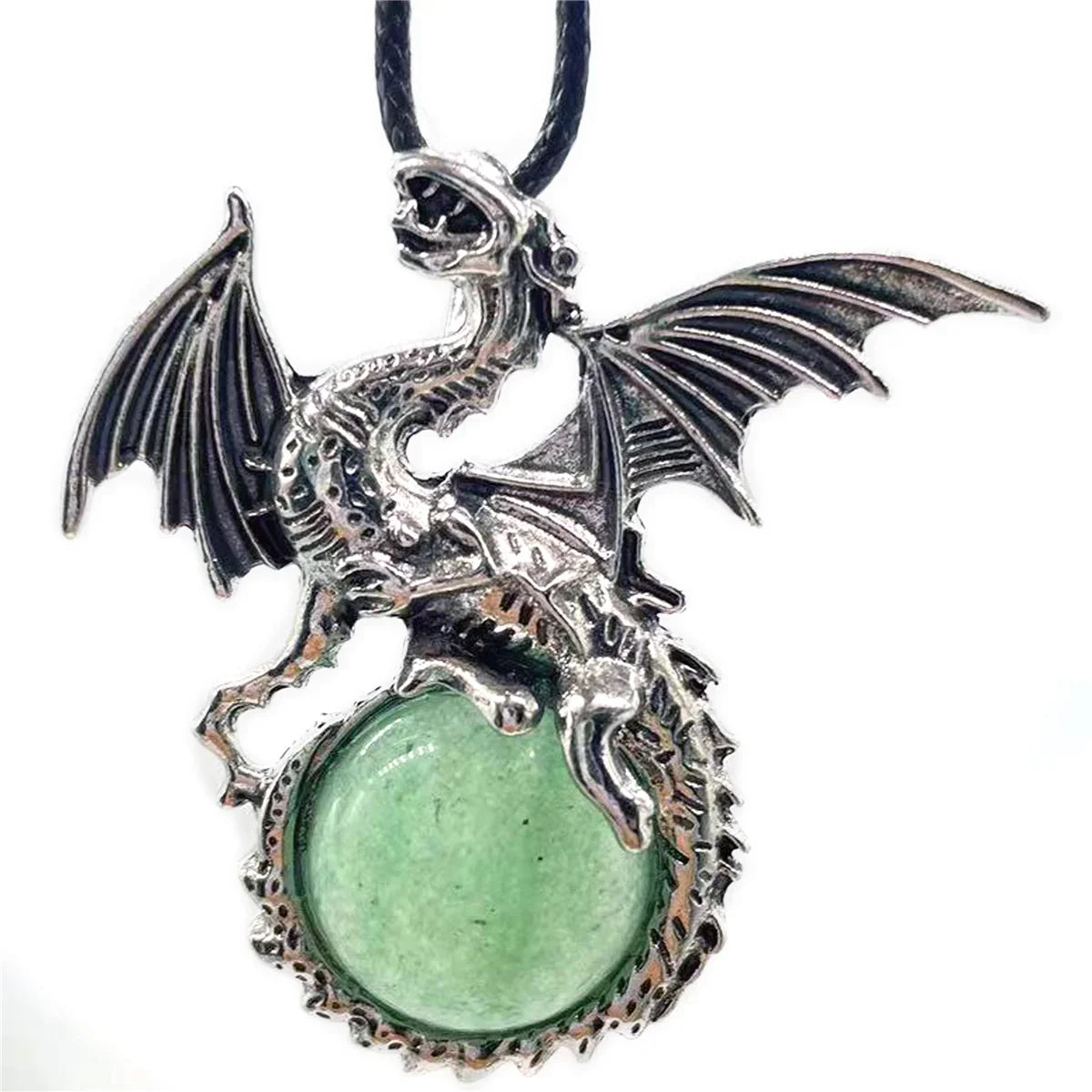 Crystal Dragon Necklace with Crystal Pendant | the misfit market - The misfit market
