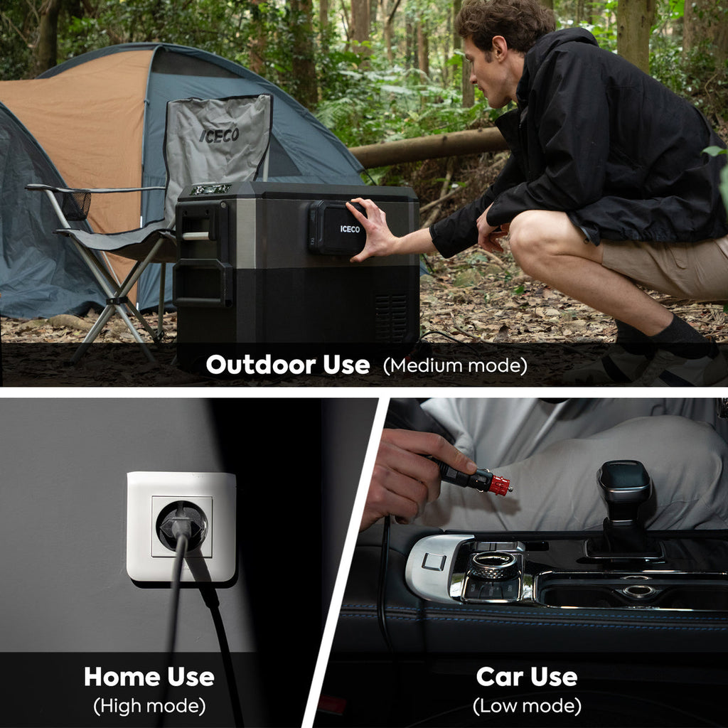 JP40 Pro Dual Zone Wheeled Portable Freezer | ICECO | 40 LT - The misfit market