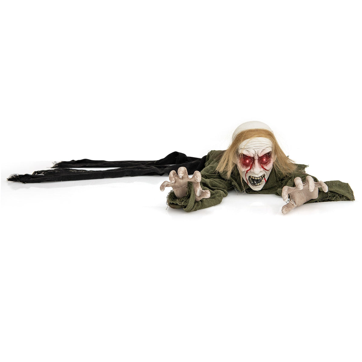 Halloween Groundbreaker Climbing Zombie with Light Up Eyes and Creepy Sound