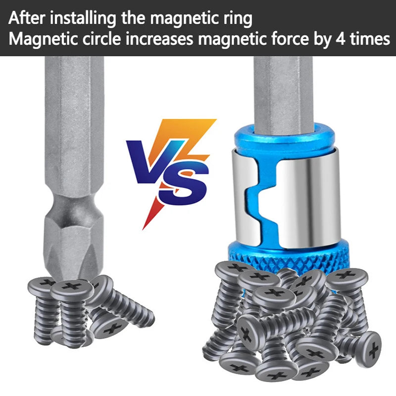 Universal 1 PCS Magnetic Ring Alloy Magnetic Ring Screwdriver Bits Anti-corrosion Strong Magnetizer Drill Bit Magnetic Ring - The misfit market