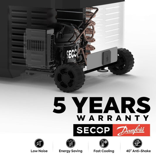 JP40 Pro Dual Zone Wheeled Portable Freezer | ICECO | 40 LT - The misfit market