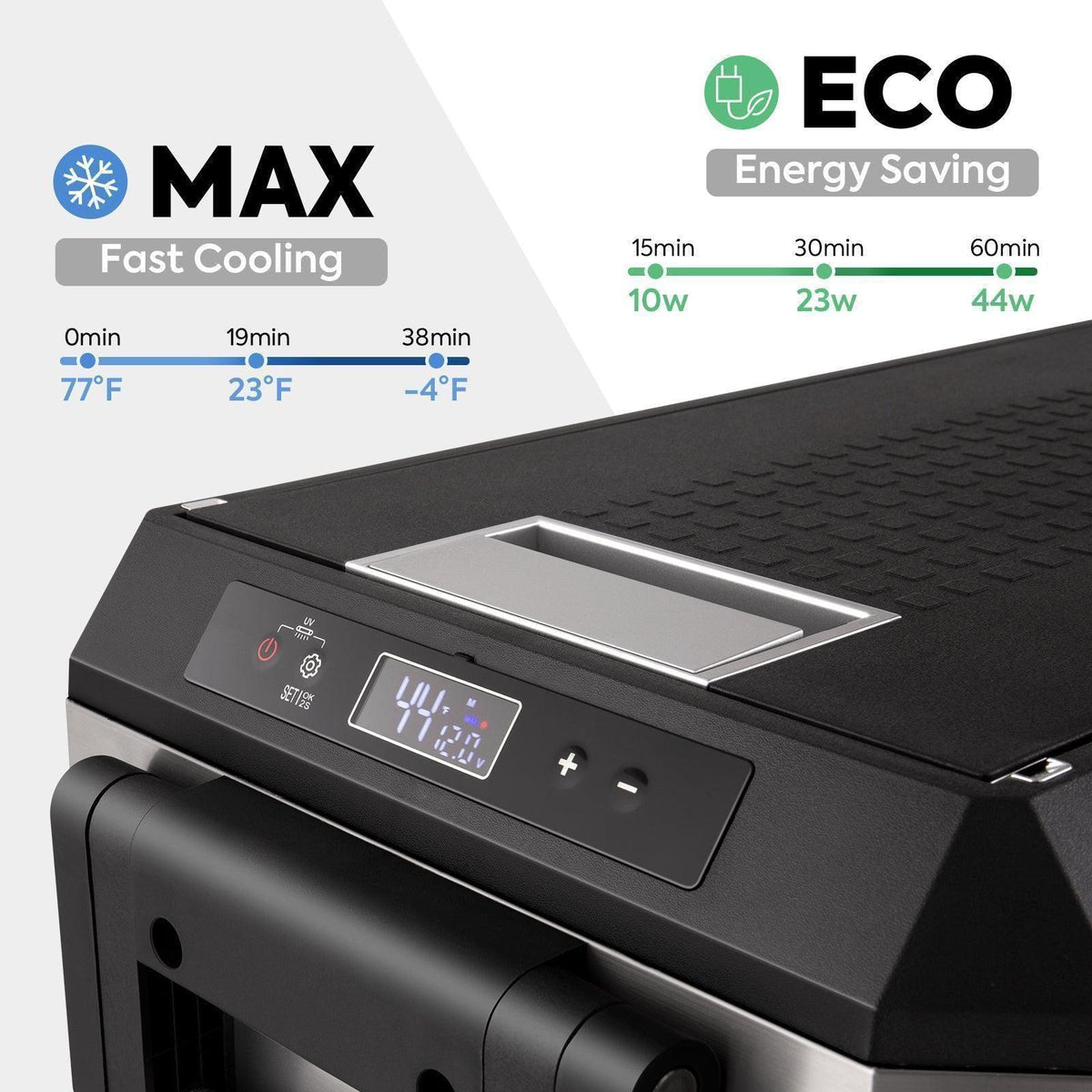 JP40 Pro Dual Zone Wheeled Portable Freezer | ICECO | 40 LT - The misfit market