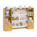 Kids Toy Storage and Bookshelf with Boxes and Open Shelves