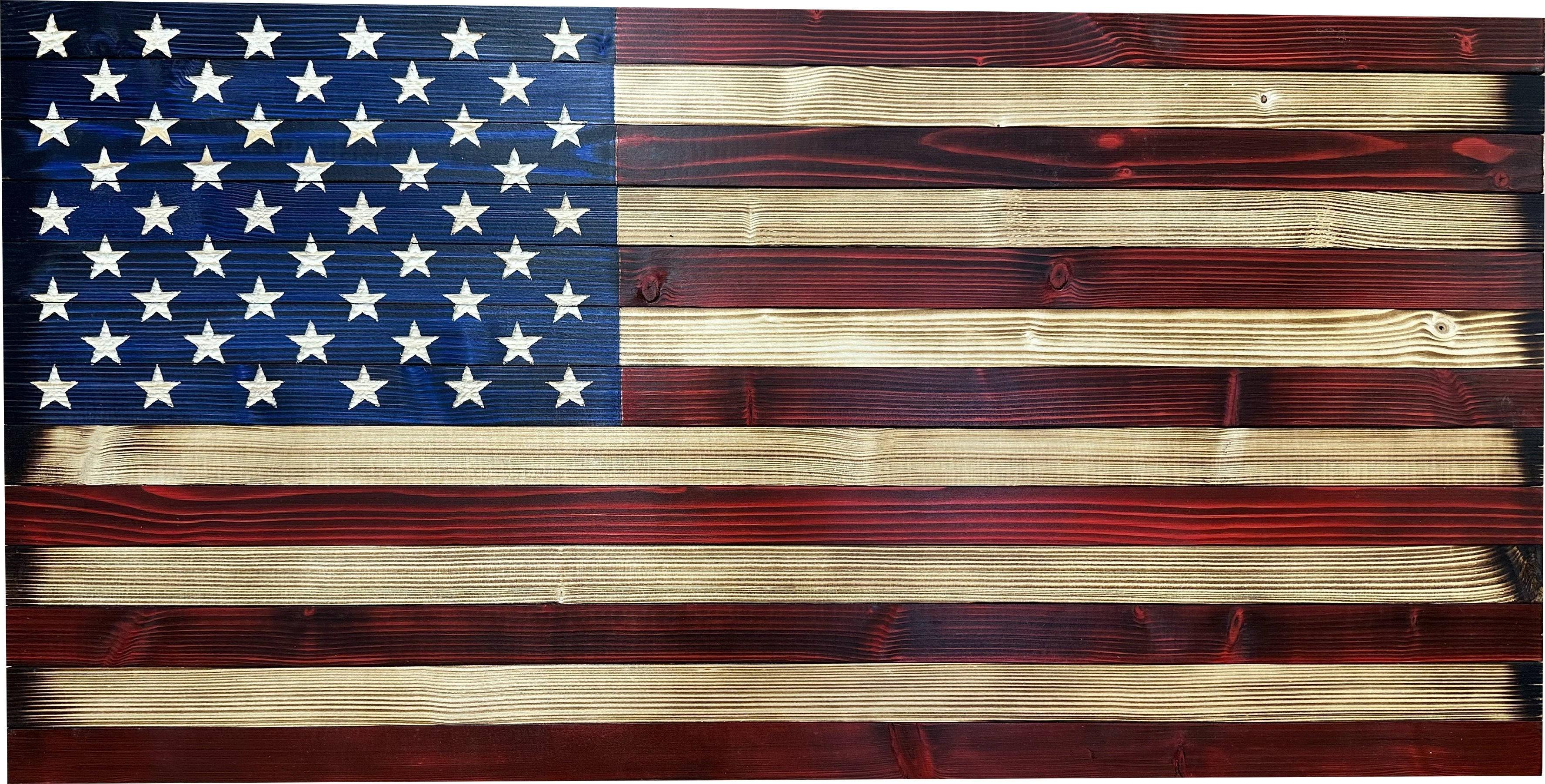 Large American Flag Gun Safe - Quick Access Hidden Gun Safe for Rifles, Shotguns, & Handguns - Gun Concealment Furniture with Magnetic Lock - Gun Self Hidden Storage (Red and Blue) - The misfit market