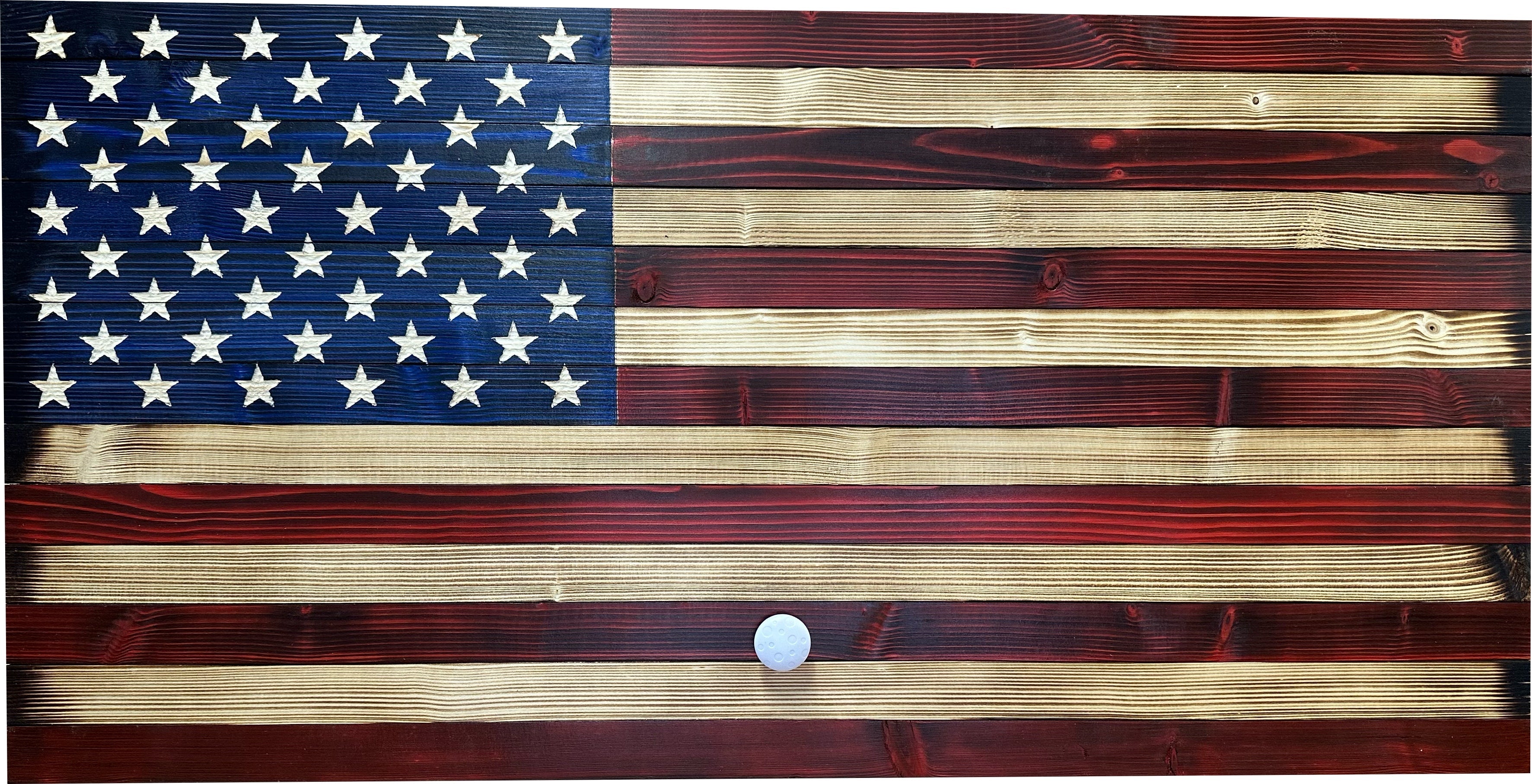 Large American Flag Gun Safe - Quick Access Hidden Gun Safe for Rifles, Shotguns, & Handguns - Gun Concealment Furniture with Magnetic Lock - Gun Self Hidden Storage (Red and Blue) - The misfit market