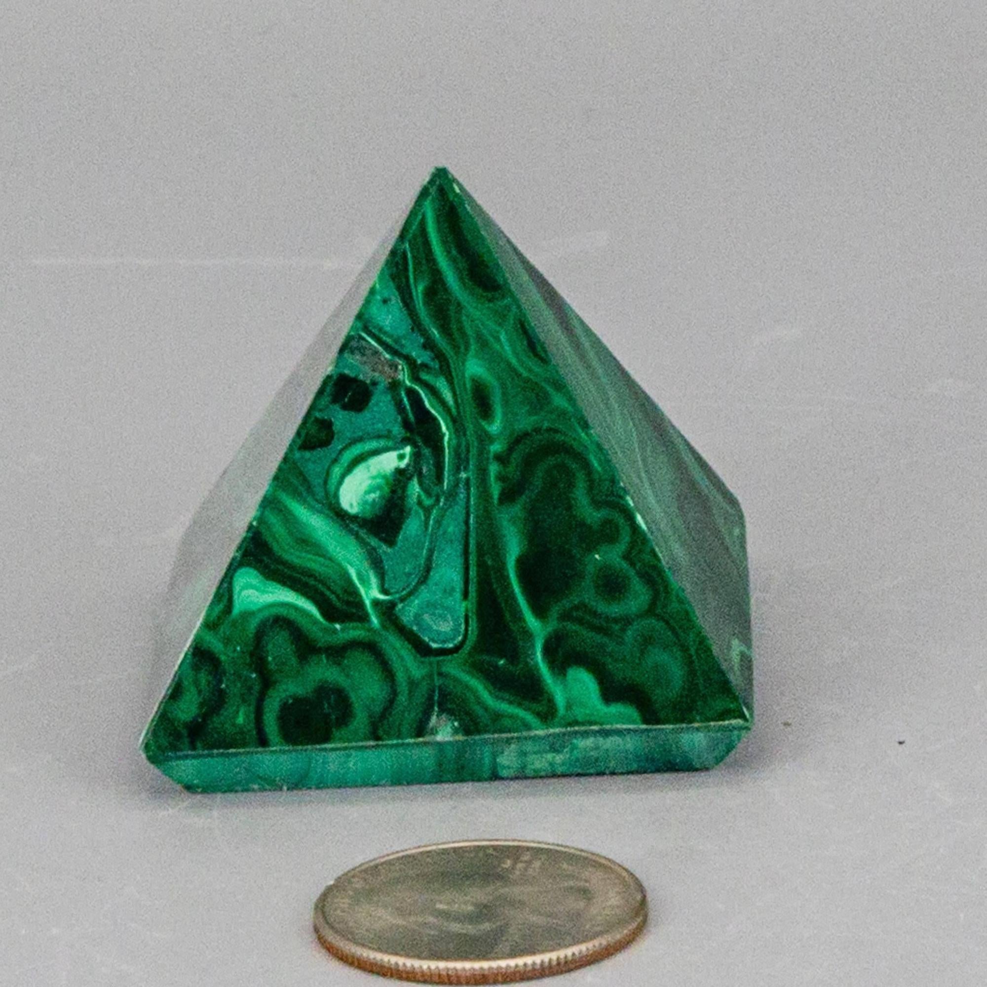 Malachite Crystal Pyramid Heart Chakra Transformation - The misfit market