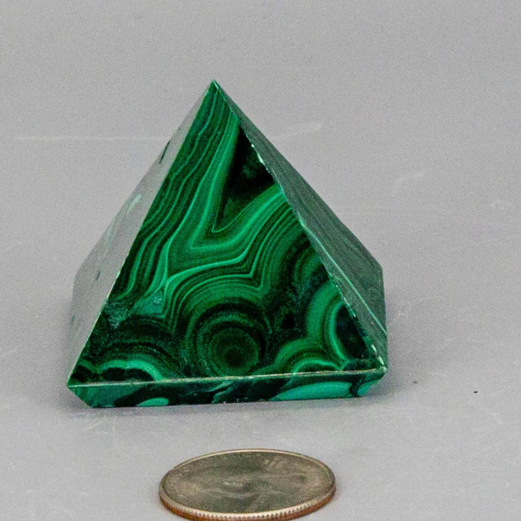 Malachite Crystal Pyramid Heart Chakra Transformation - The misfit market