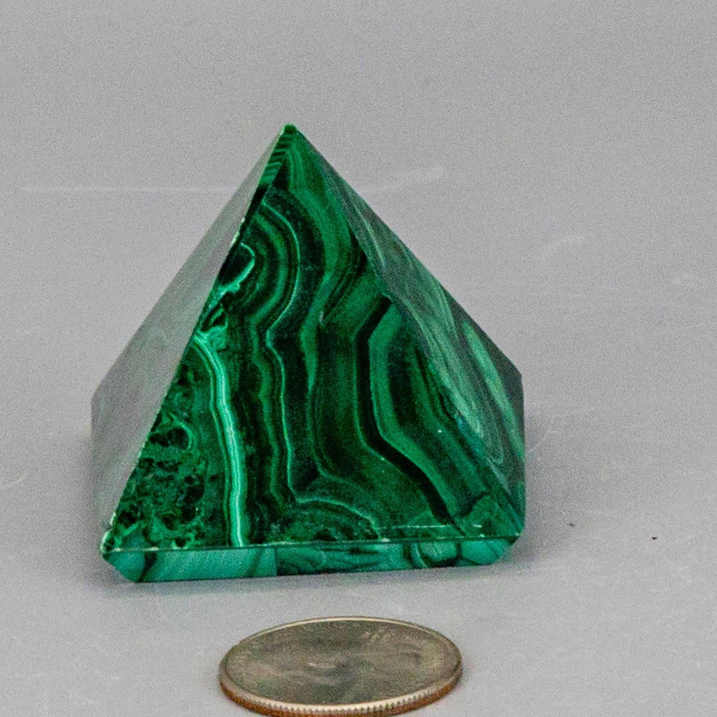 Malachite Crystal Pyramid Heart Chakra Transformation - The misfit market