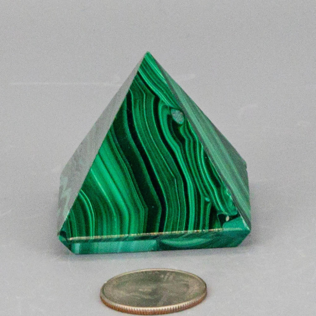 Malachite Crystal Pyramid Heart Chakra Transformation - The misfit market