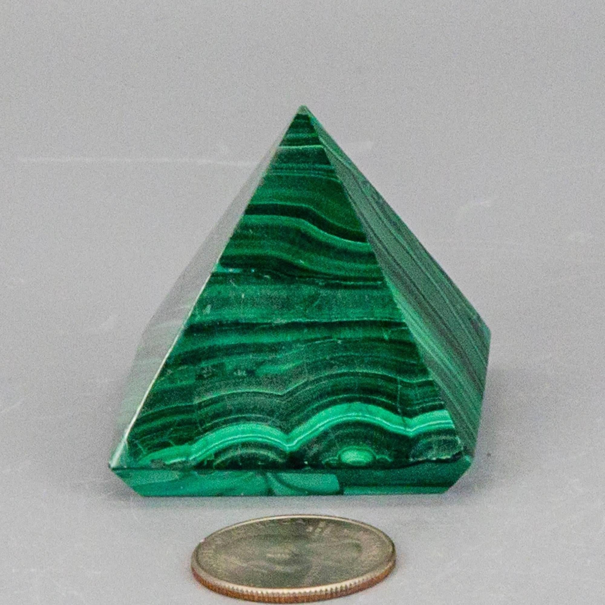 Malachite Crystal Pyramid Heart Chakra Transformation - The misfit market