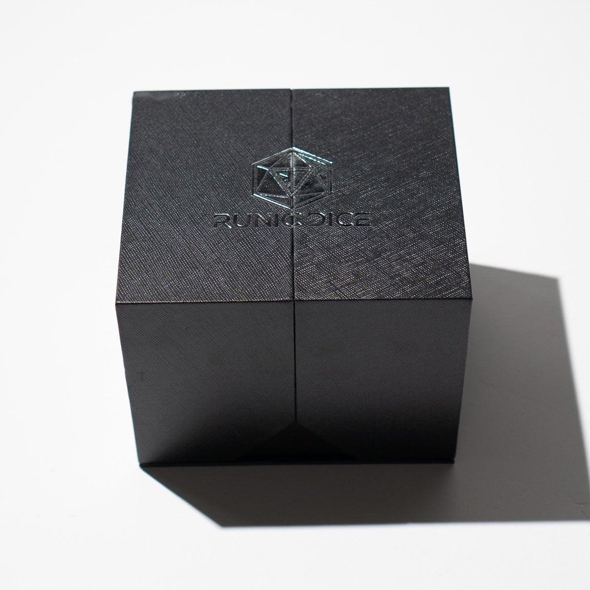 Massive Silver And Foil Liquid Core 95MM Chonk Handmade Resin Dice And Box - The misfit market