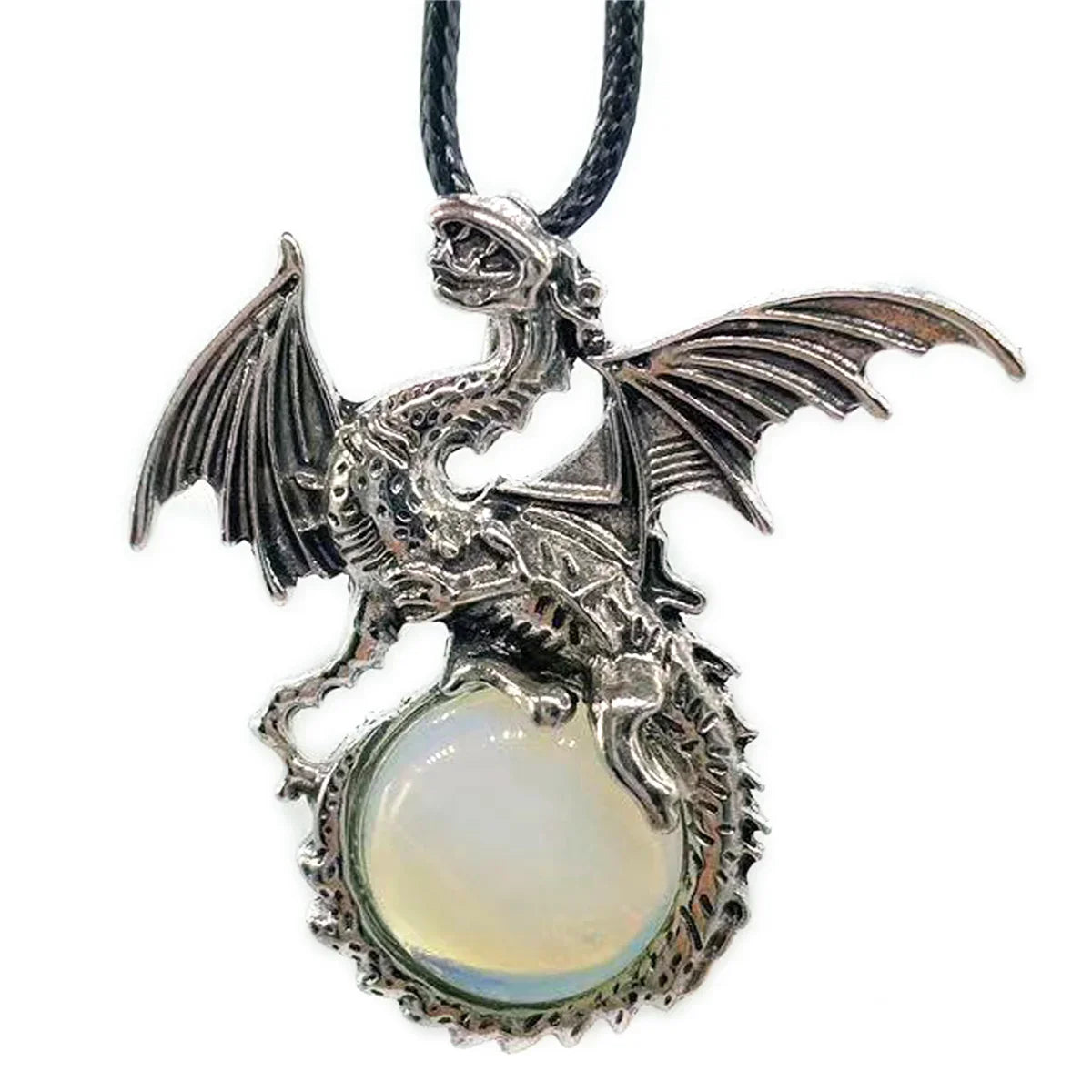 Crystal Dragon Necklace with Crystal Pendant | the misfit market - The misfit market