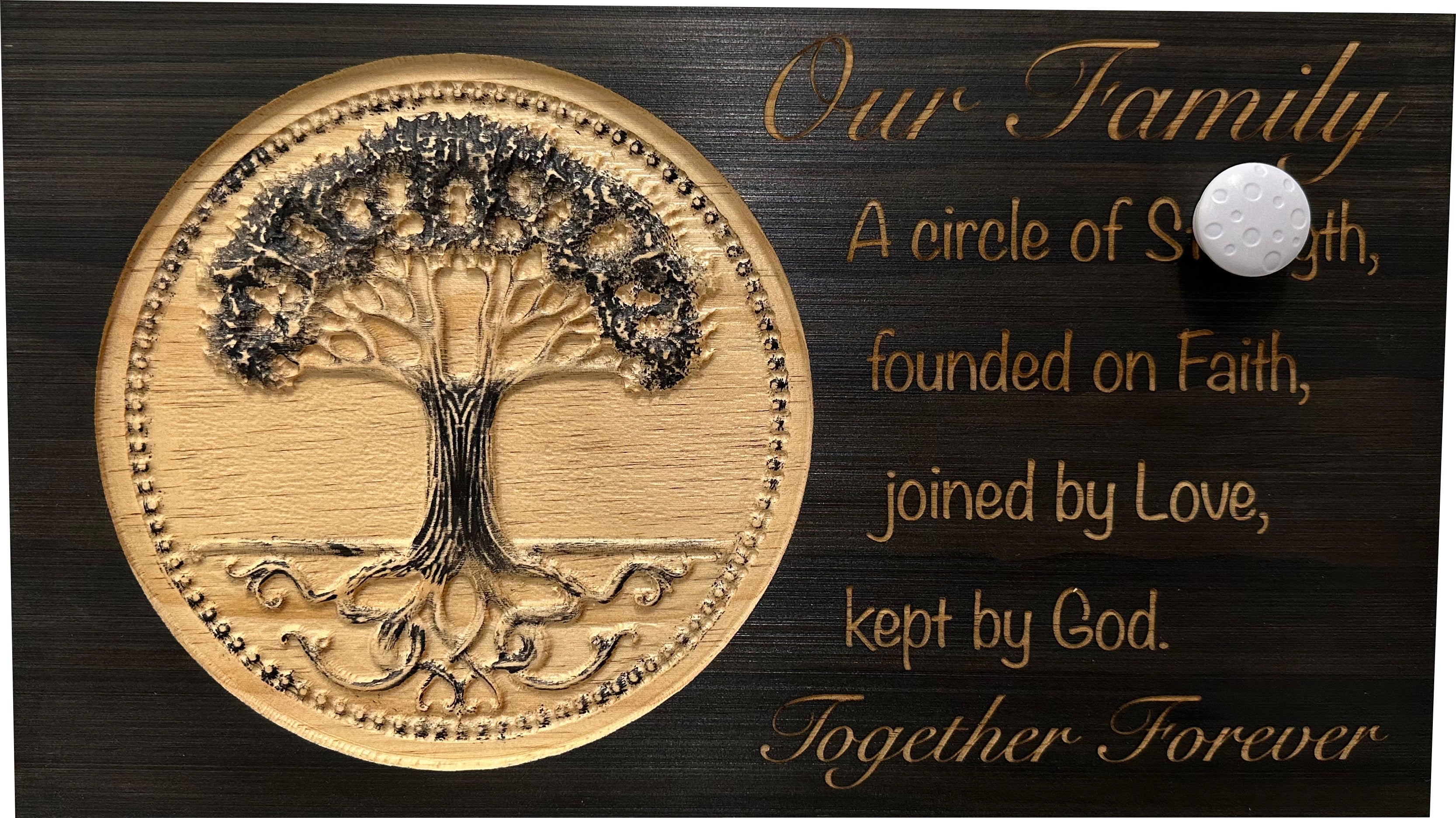 Our Family Tree Roots Wall Decoration Gun Safe - Securely Store Your Gun Safely in Plain Sight - The misfit market
