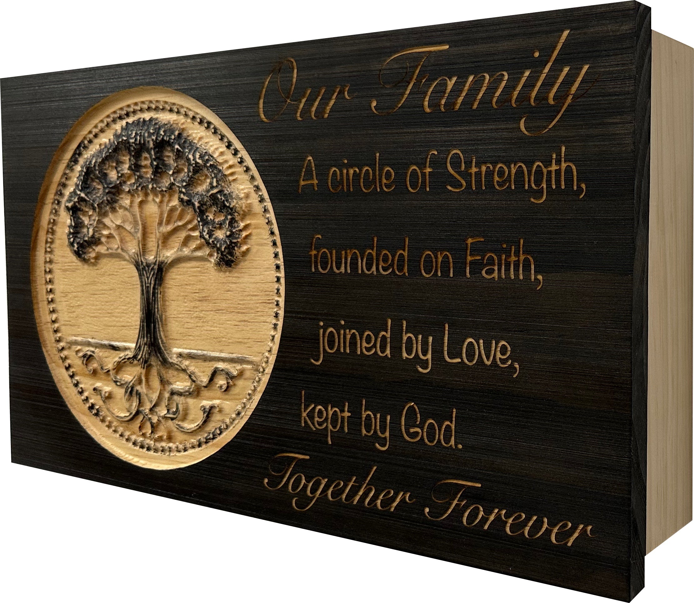 Our Family Tree Roots Wall Decoration Gun Safe - Securely Store Your Gun Safely in Plain Sight - The misfit market